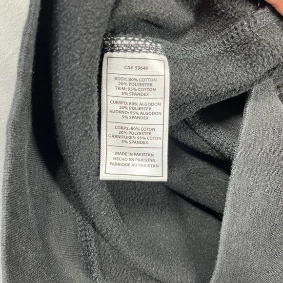 Toronto Raptors Hoodie Sweatshirt Mens Black NBA Basketball Throwback Big Logo - Picture 10 of 10